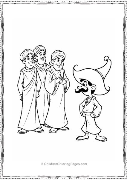 Aladdin’s Funny Disguise Among Merchants Free PDF Printable