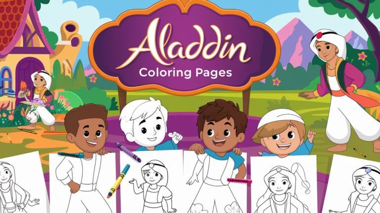 Aladdin Coloring Pages