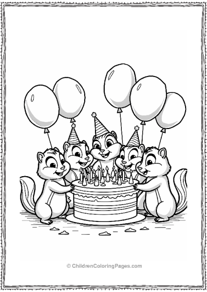 Alvin And The Chipmunks Alvin S Birthday Bash Celebration Free PDF Printable