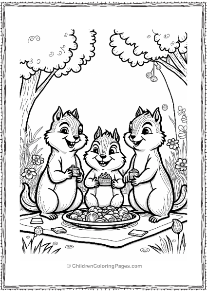 Alvin And The Chipmunks At A Magical Picnic Free PDF Printable