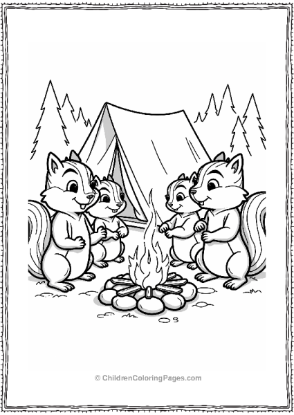 Alvin And The Chipmunks Camping Free PDF Printable