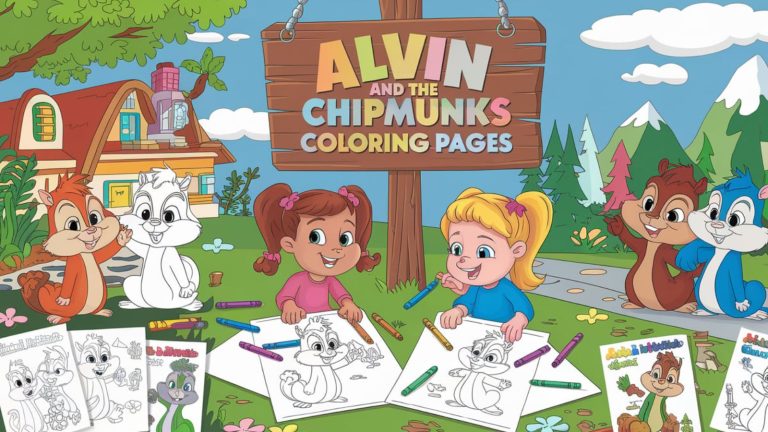 Alvin And The Chipmunks Coloring Pages