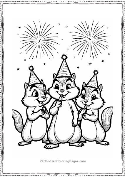 Alvin And The Chipmunks New Year Celebration Free PDF Printable