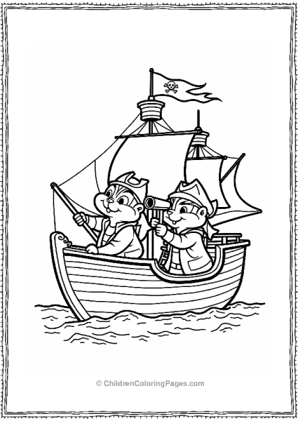 Alvin And The Chipmunks On A Pirate Ship Free PDF Printable