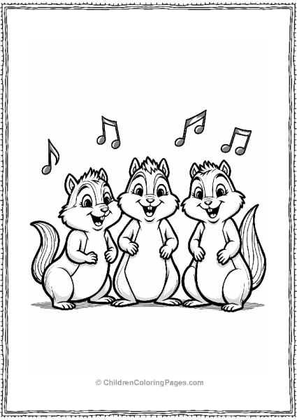 Alvin And The Chipmunks Singing Together Free PDF Printable