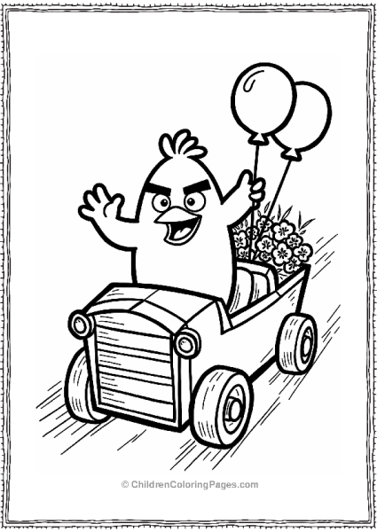 Angry Bird In A Parade Free PDF Printable