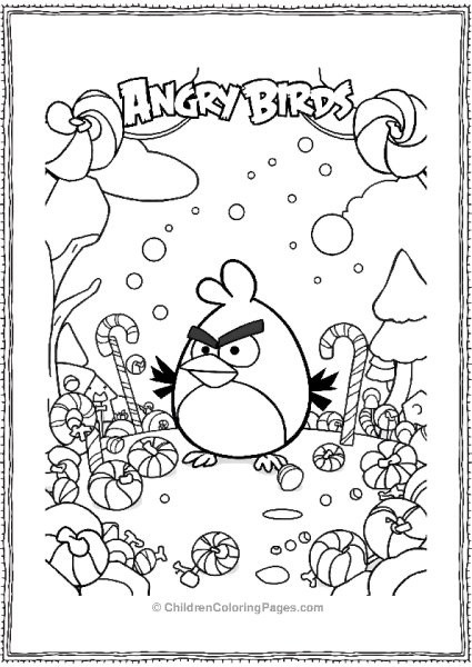 Angry Bird In Candy Land Free PDF Printable