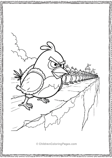 Angry Bird Leading Army Of Birds Free PDF Printable