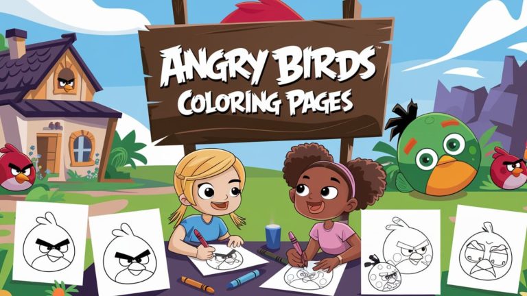 Angry Birds Coloring Pages