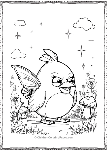 Angry Birds In A Fairy Garden Free PDF Printable