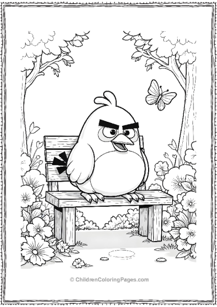 Angry Birds Relaxing In A Garden Free PDF Printable