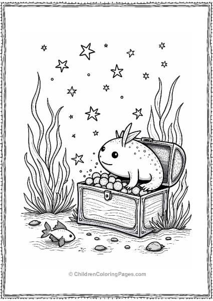 Axolotl And The Starry Treasure Free PDF Printable