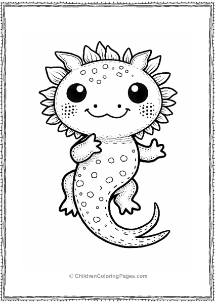 Axolotl Skin Close Up Illustration Free PDF Printable