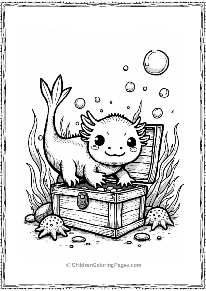 Axolotl Underwater Adventure Free PDF Printable