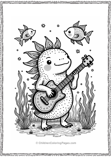 Axolotl Underwater Music Festival Free PDF Printable