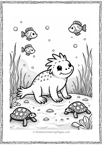 Axolotl’s Underwater Adventure Free PDF Printable