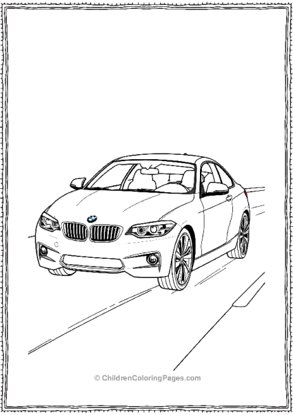 BMW 2 Coupe In Motion Free PDF Printable