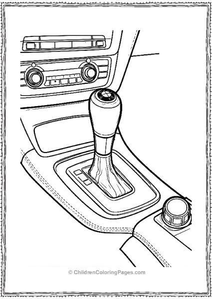 BMW Gear Shifter Free PDF Printable