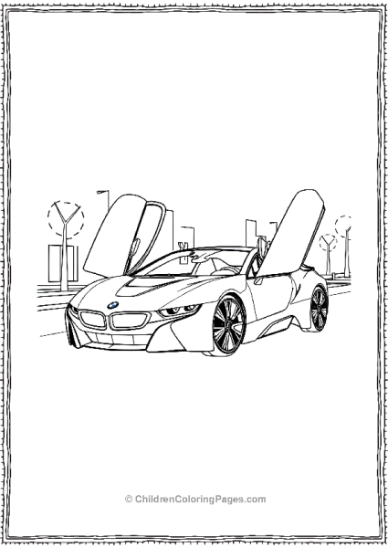 BMW I8 Hybrid Sports Free PDF Printable