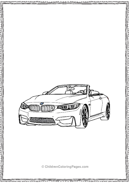 BMW M4 Convertible Free PDF Printable