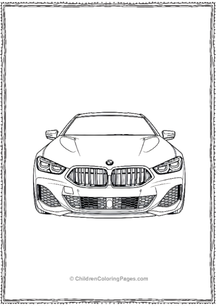 BMW M8 Gran Coupe Free PDF Printable