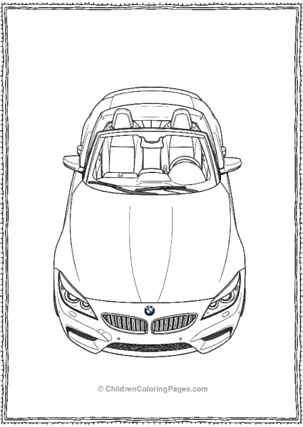 BMW Z4 Roadster With The Roof Down Free PDF Printable