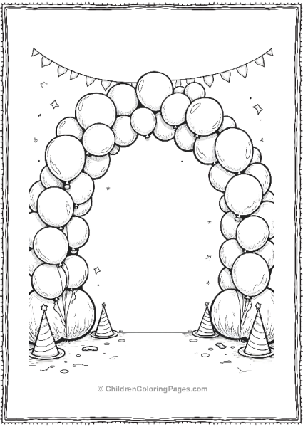 Balloon Arch Party Entrance Free PDF Printable