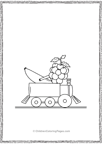 Banana And Grape Train Ride Free PDF Printable