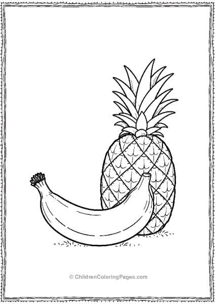 Banana And Pineapple Picnic Scaled Free PDF Printable