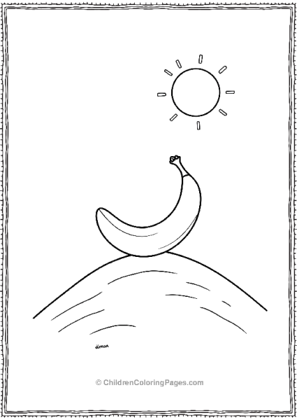 Banana On A Hill Under The Sun Free PDF Printable