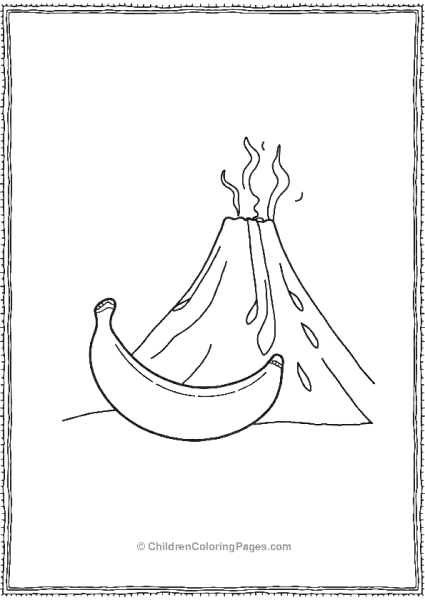 Banana Volcano Adventure Free PDF Printable