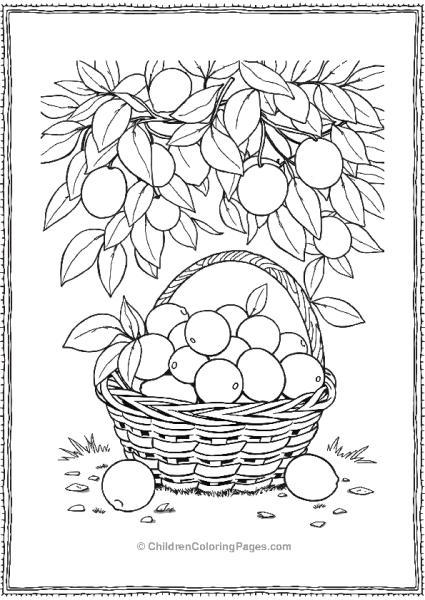 Basket Full Of Freshly Picked Lemon Free PDF Printable