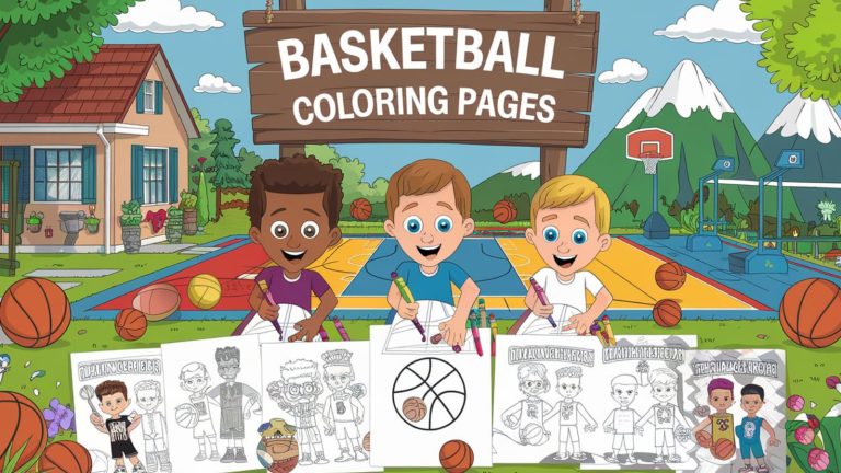 Basketball Coloring Pages