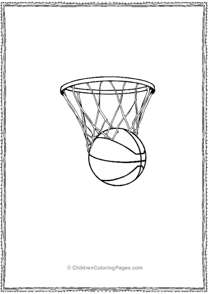 Basketball Flying Through The Net Free PDF Printable