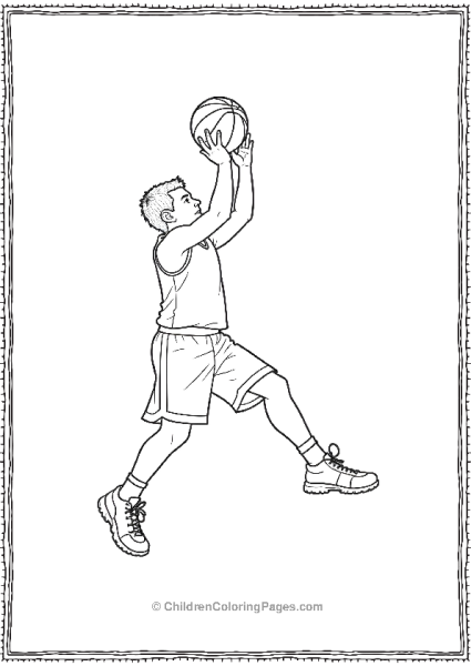 Basketball Player Jump Shot Free PDF Printable