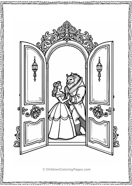 Beauty And The Beast Dancing In The Ballroom Free PDF Printable