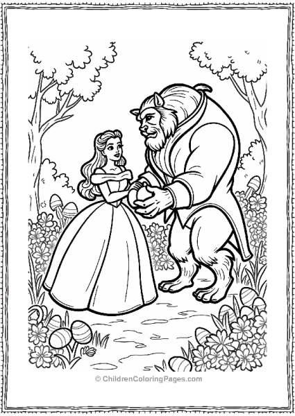 Beauty And The Beast Easter Egg Hunt Free PDF Printable