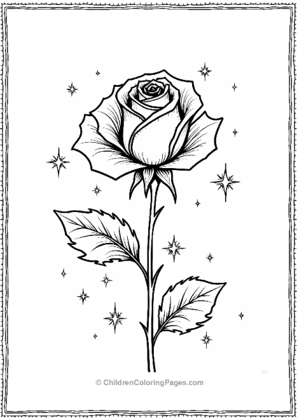 Beauty And The Beast Enchanted Rose And Petals Free PDF Printable