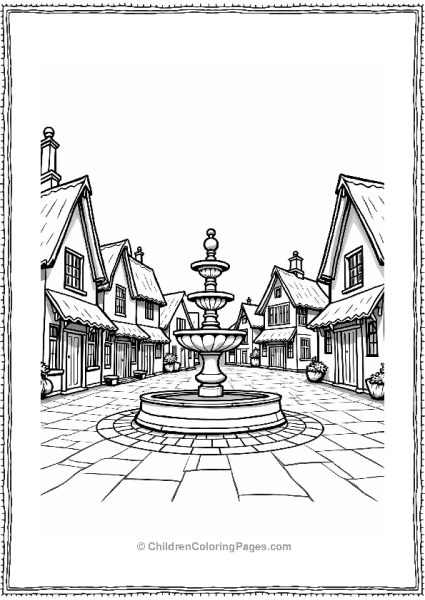 Beauty And The Beast Quaint Village Square Free PDF Printable