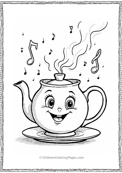 Beauty And The Beast Singing Teapot And Cup Free PDF Printable