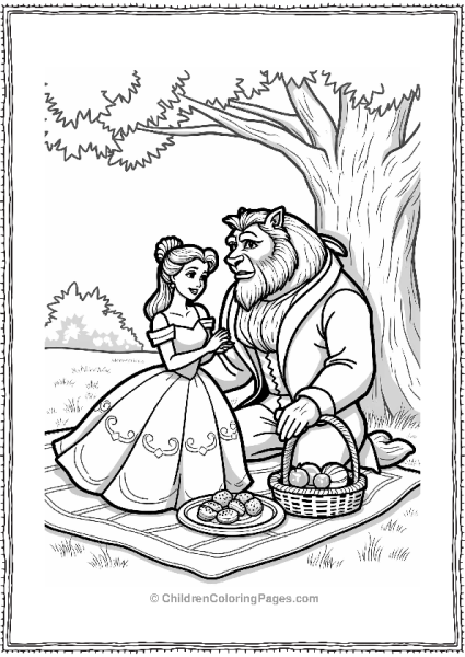 Beauty And The Beast Summer Picnic Free PDF Printable