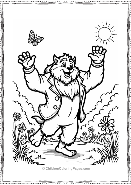 Beauty And The Beast The Joyful Beast In A Meadow Free PDF Printable