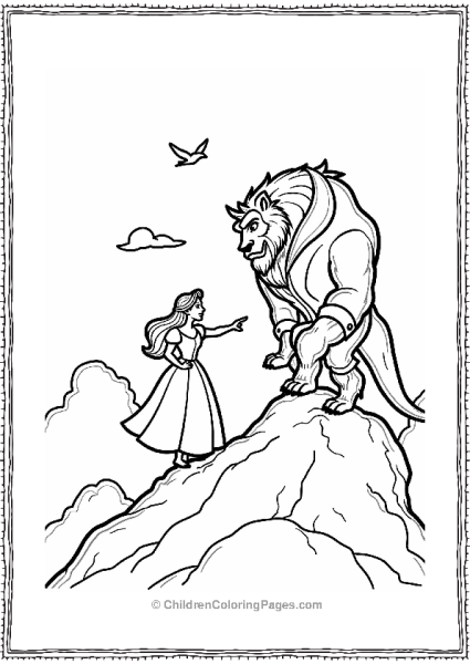 Belle And The Beast Climbing A Mountain Free PDF Printable