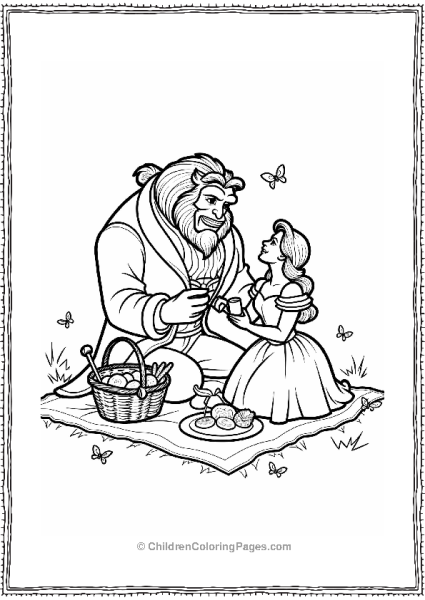 Belle And The Beast Picnic Free PDF Printable