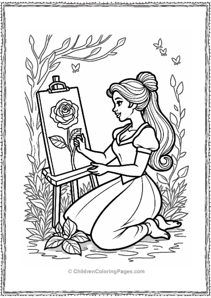 Belle And The Enchanted Rose Free PDF Printable