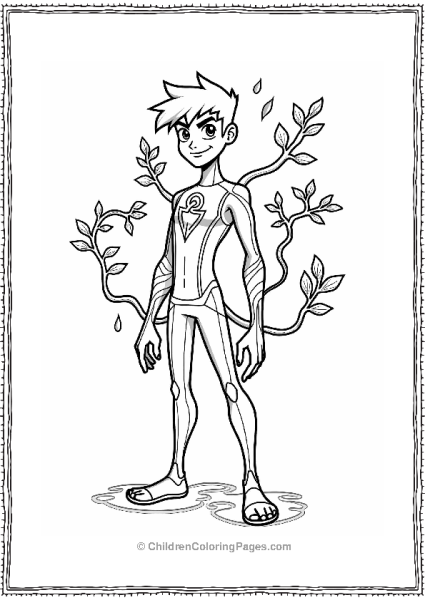 Ben Transforming Into Wildvine Free PDF Printable