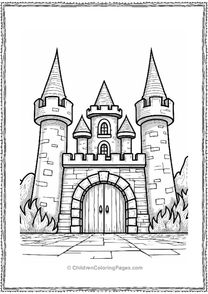 Bowser’s Castle Entrance Free PDF Printable