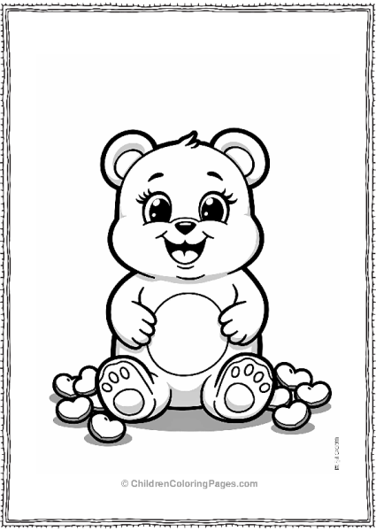 Bubbly Gummy Bear With Jelly Beans Free PDF Printable