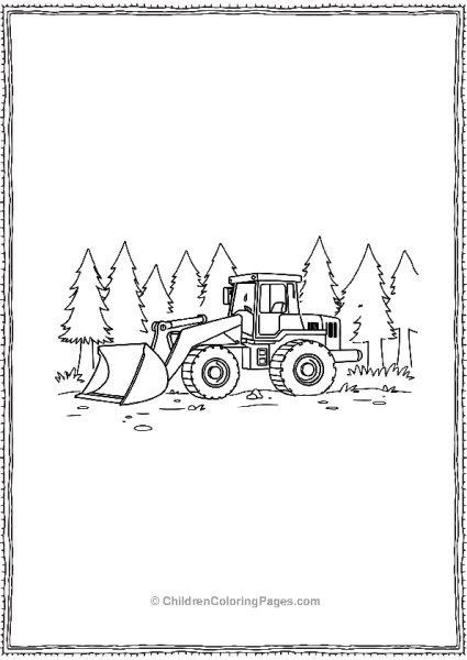 Bulldozer Creating A Flat Area For Campsite Free PDF Printable