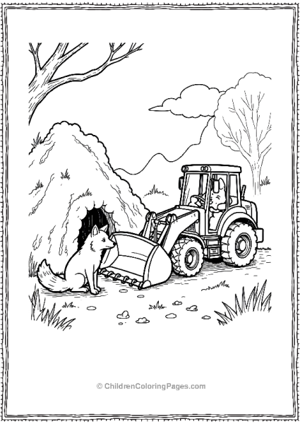 Bulldozer Heling A Family Of Fox Free PDF Printable